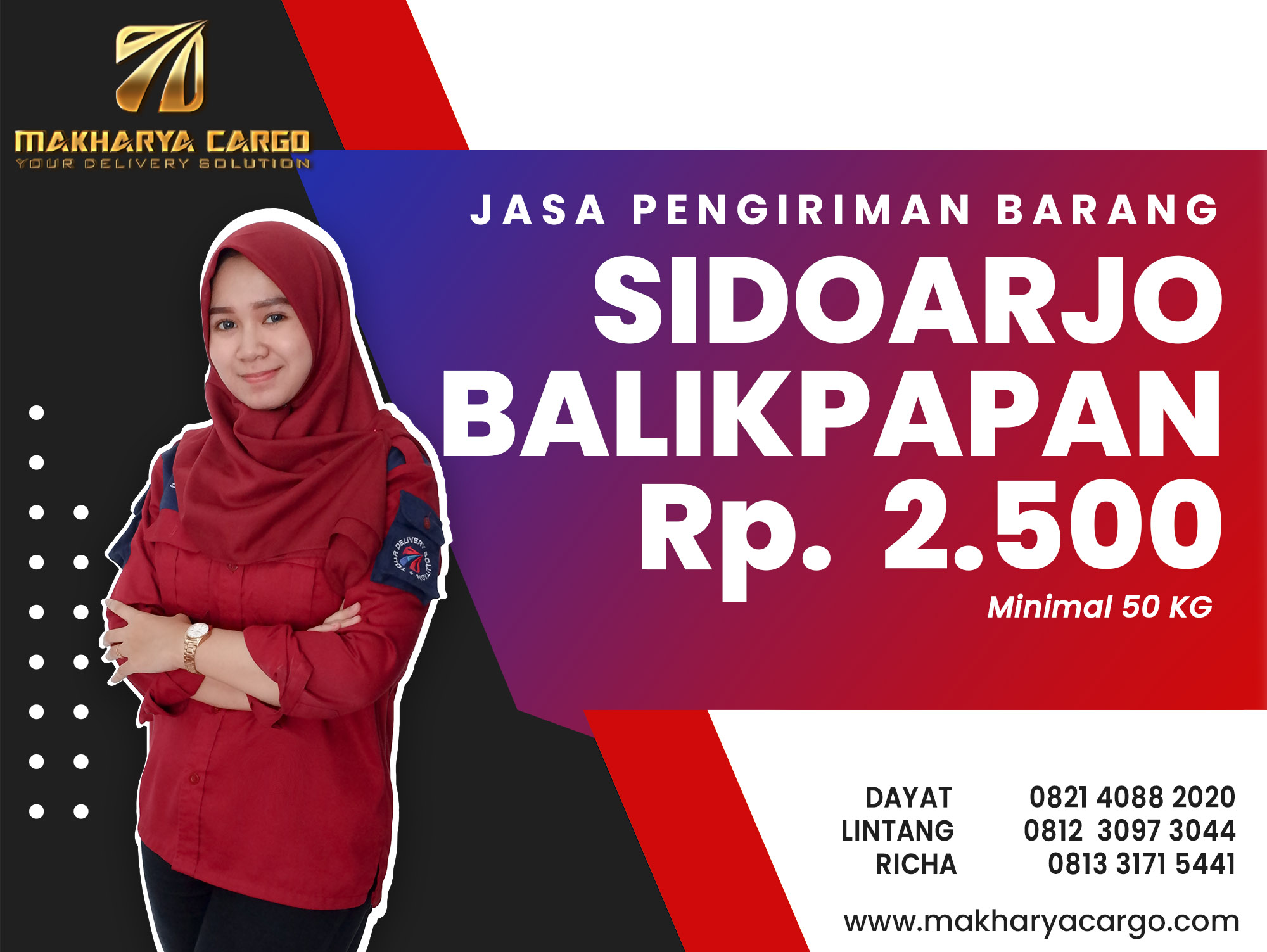 Jasa Pengiriman Sidoarjo Balikpapan