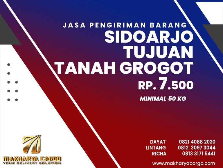 Jasa Pengiriman Sidoarjo Tanah Grogot Gratis Jemput Barang 2021