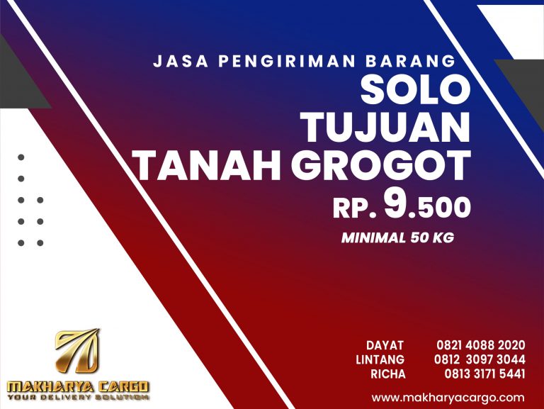 Jasa Pengiriman Barang Solo Tanah Grogot Gratis Jemput Barang 2021