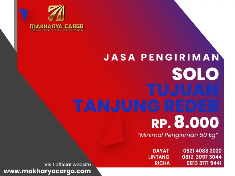 Jasa Pengiriman Solo Tanjung Redeb Gratis Jemput Barang 2021