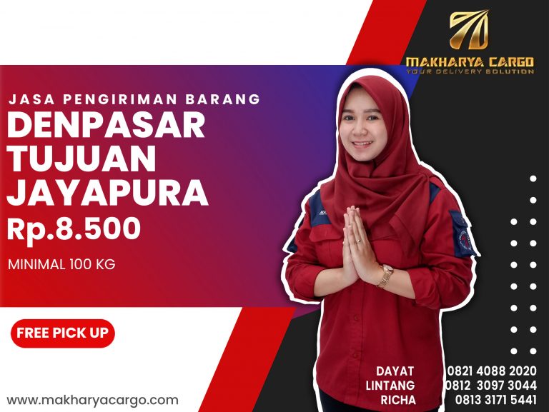 Jasa Pengiriman Barang Denpasar Jayapura Ongkir Rp 8,500