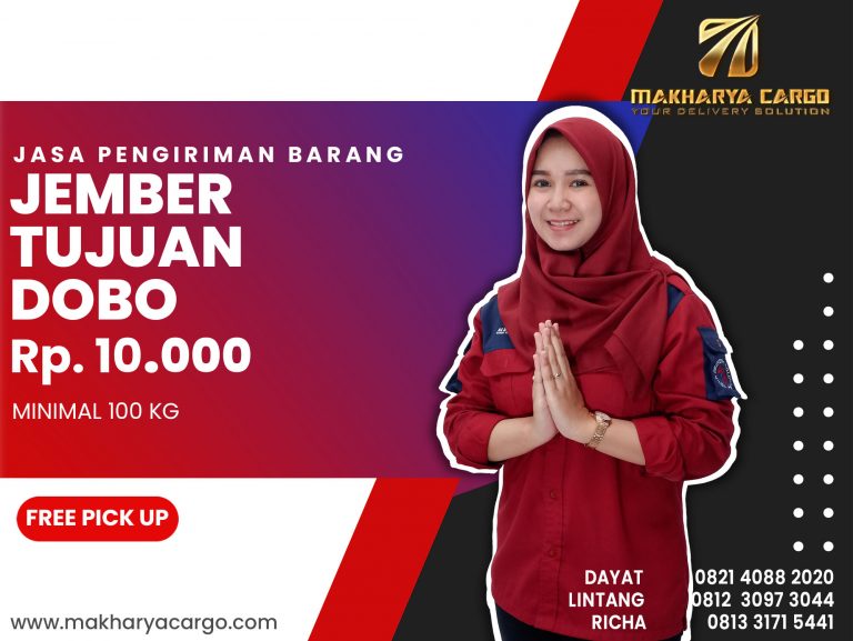 Jasa Pengiriman Barang Jember Dobo Ongkir Rp 10,000