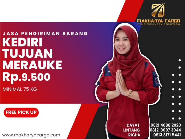 Jasa Pengiriman Barang Kediri Merauke Ongkir Rp 9.500 Termurah