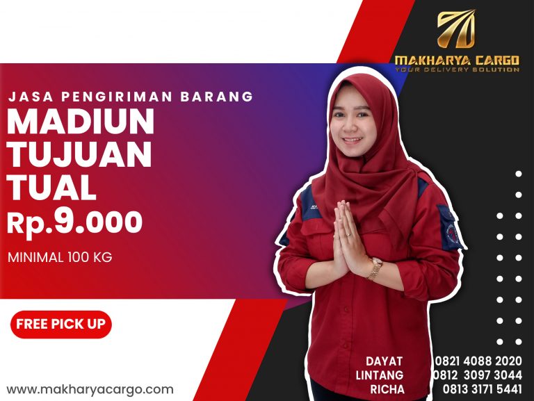 Jasa Pengiriman Barang Madiun Tual Ongkir Rp 9,000