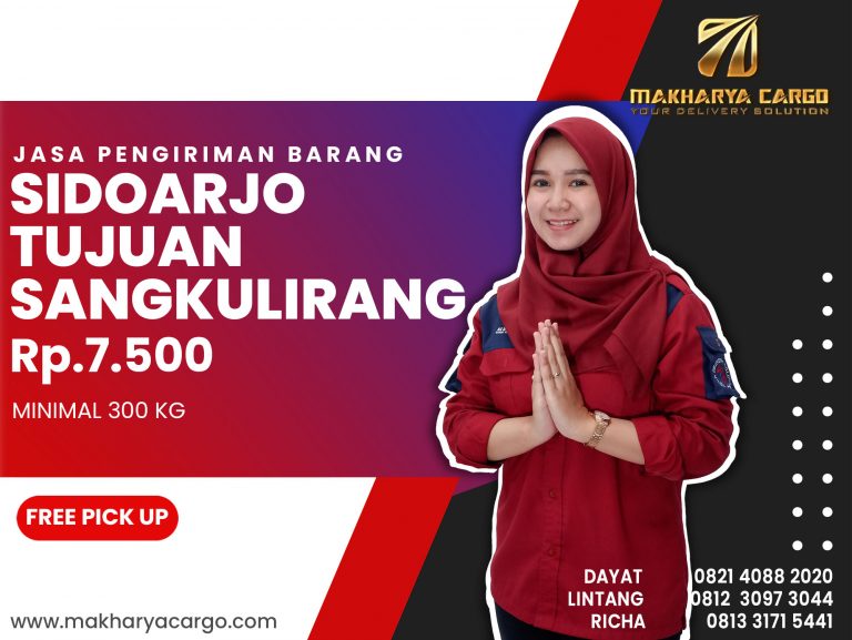 Jasa Pengiriman Sidoarjo Sangkulirang Ongkir Rp 7,500