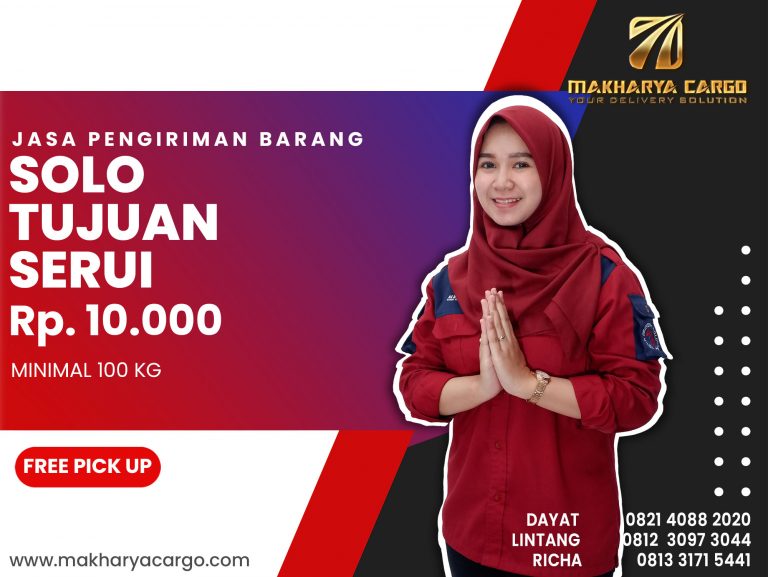 Jasa Pengiriman Barang Solo Serui Ongkir Rp 10,000