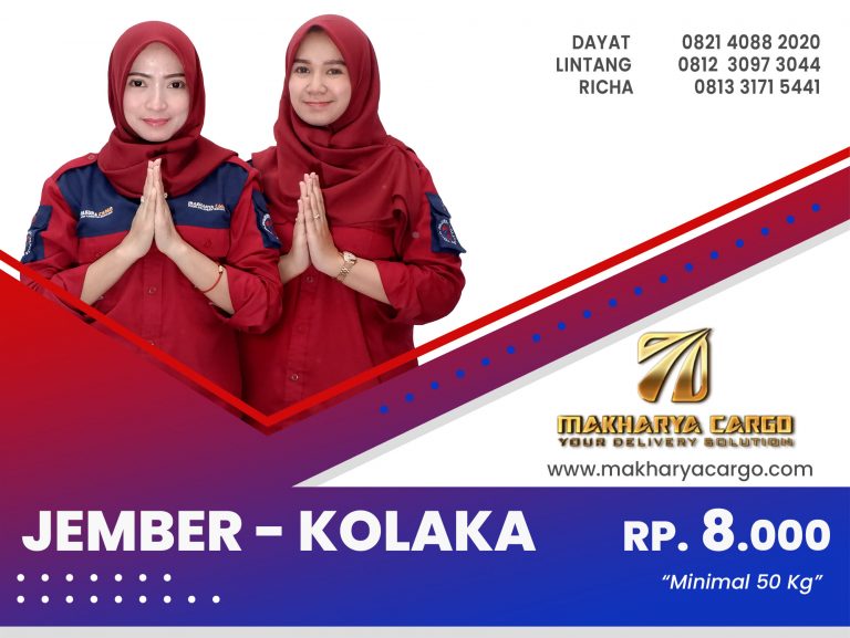 Ongkos Kirim Jember Kolaka Gratis Jemput Barang 2021