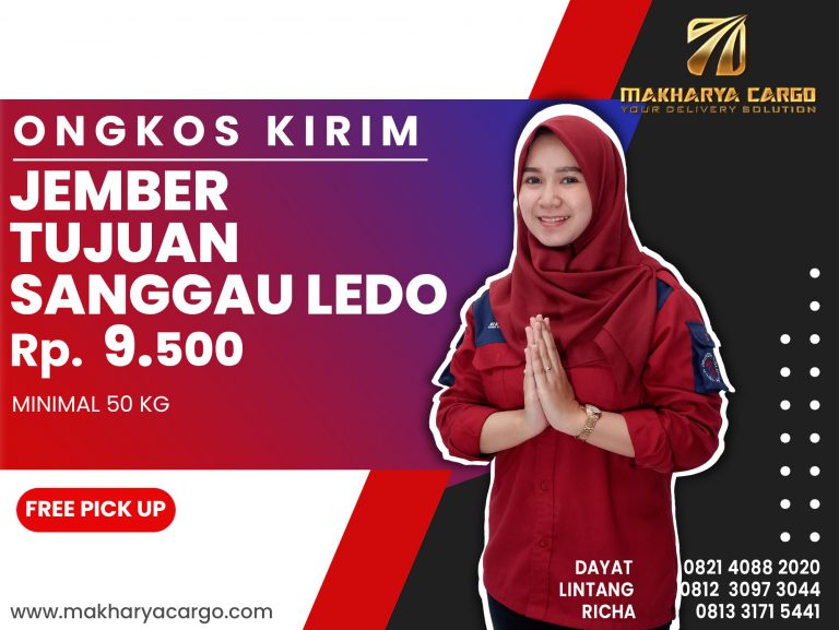 Ongkos Kirim Jember Sanggau Ledo Gratis Jemput Barang 2021