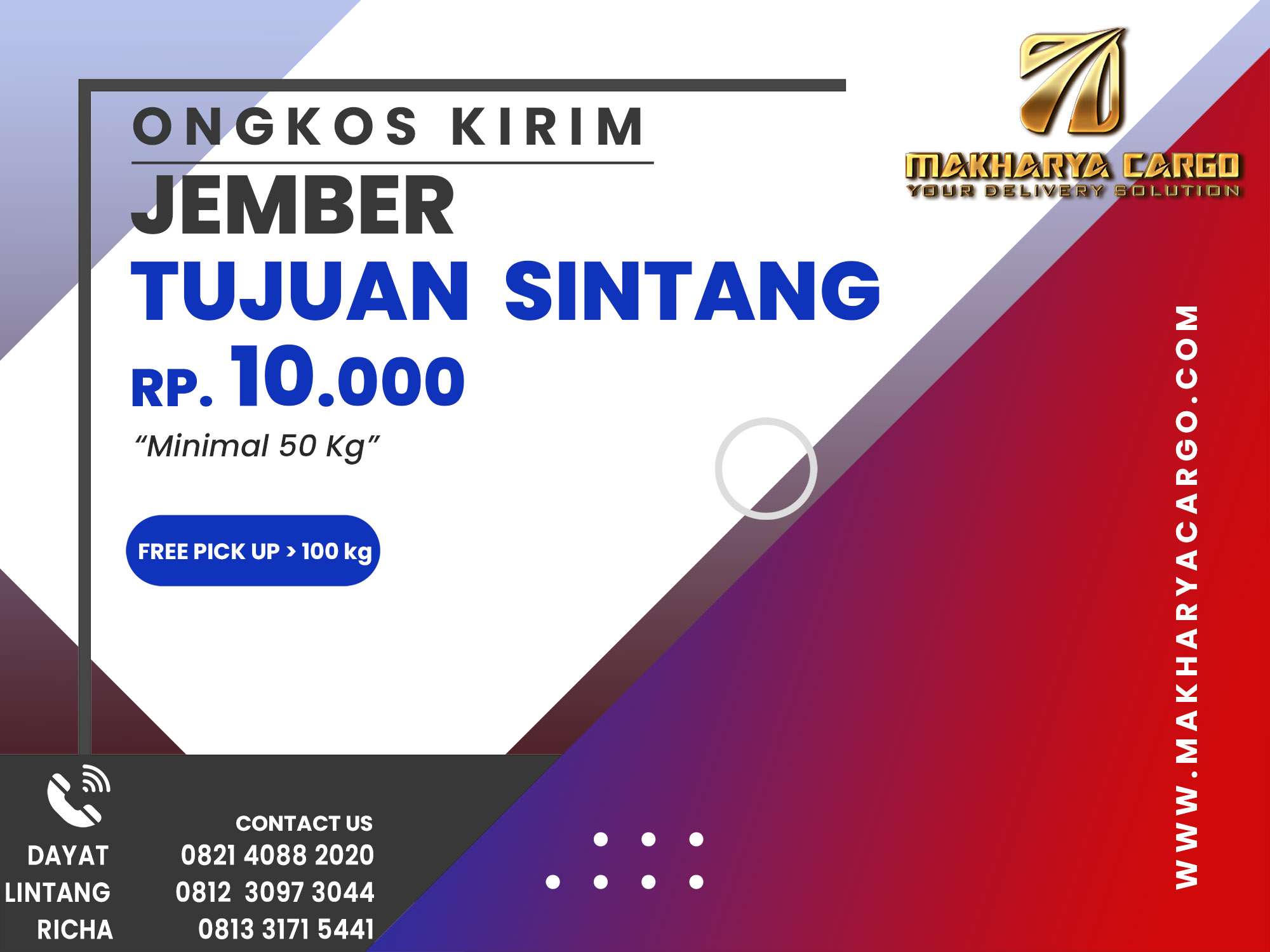 Ongkos Kirim Jember Sintang