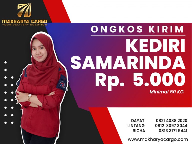 Ongkos Kirim Kediri Samarinda Gratis Jemput Barang Rp.5000