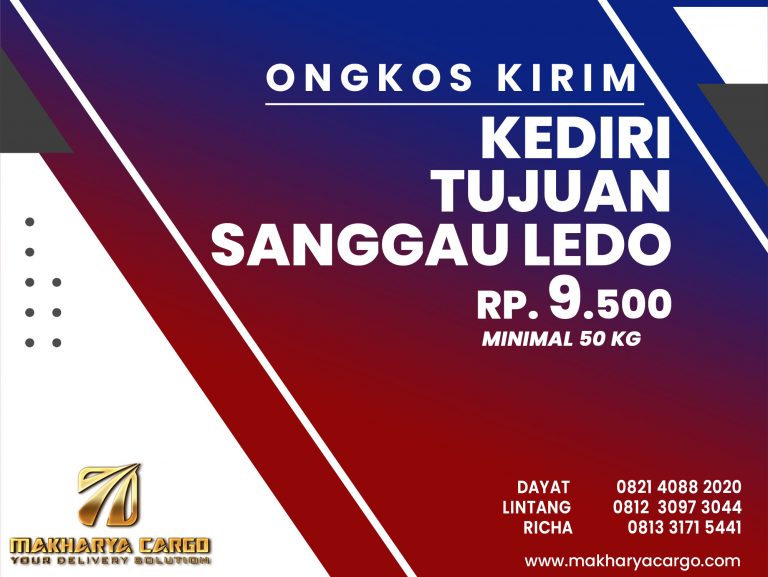 Ongkos Kirim Kediri Sanggau Ledo Gratis Jemput Barang 2021