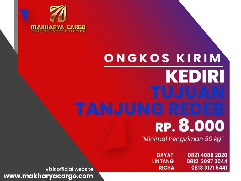 Ongkos Kirim Kediri Tanjung Redeb Gratis Jemput Barang 2021