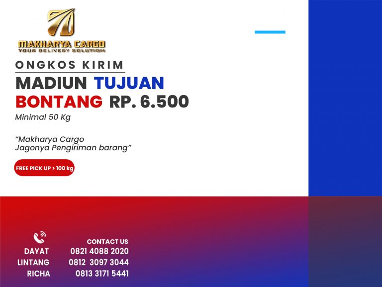 Ongkos Kirim Madiun Bontang Gratis Jemput Barang 2021