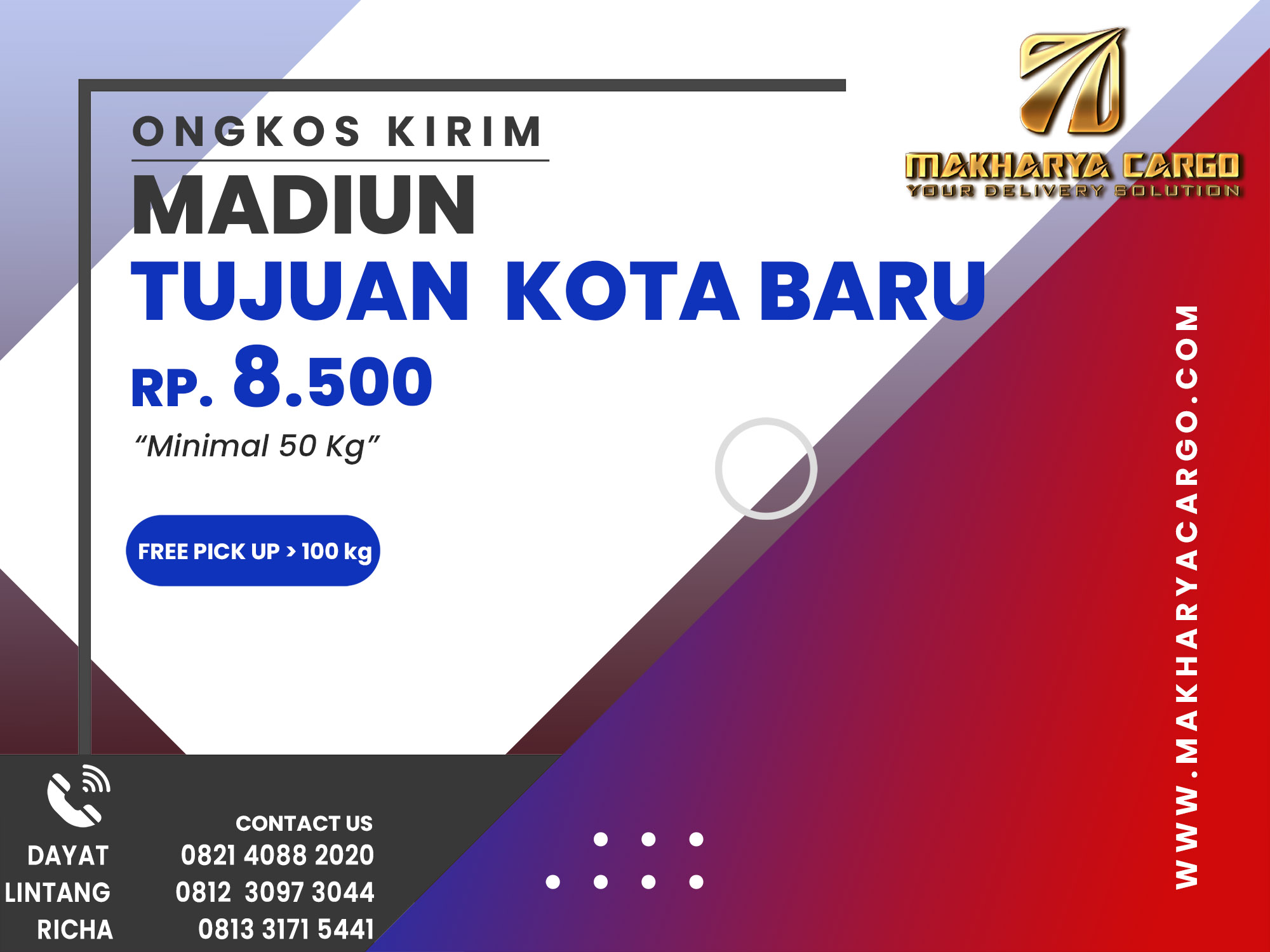 Ongkos Kirim Madiun Kota Baru