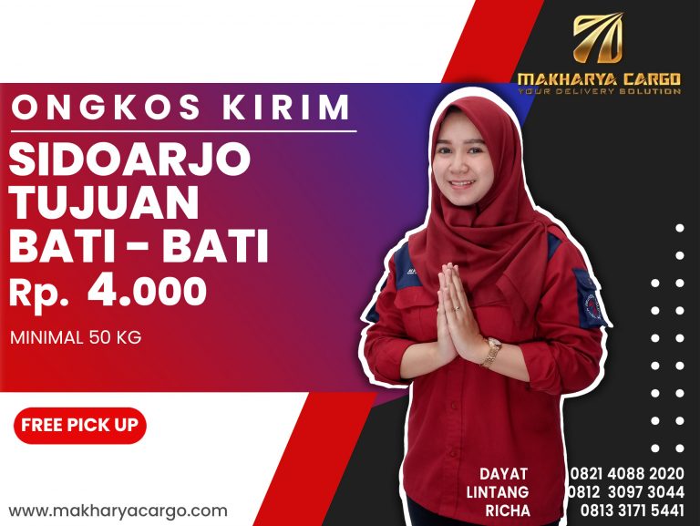 Ongkos Kirim Sidoarjo Bati Bati Gratis Jemput Barang 2021