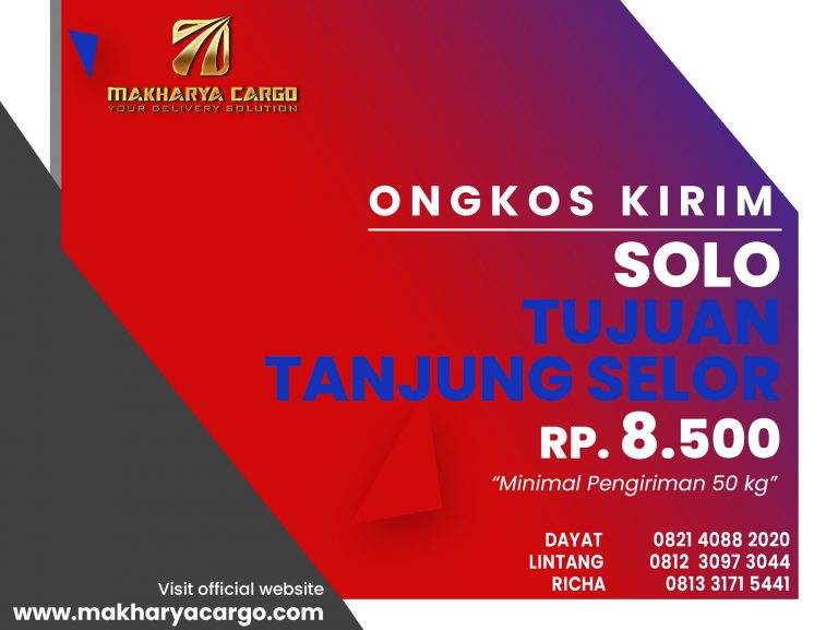 Ongkos Kirim Solo Tanjung Selor Gratis Jemput Barang 2021