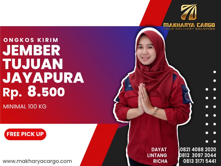 Tarif Ongkos Kirim Jember Jayapura Ongkir Rp 8,500