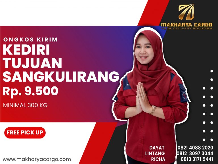 Tarif Ongkos Kirim Kediri Sangkulirang Ongkir Rp 9,500