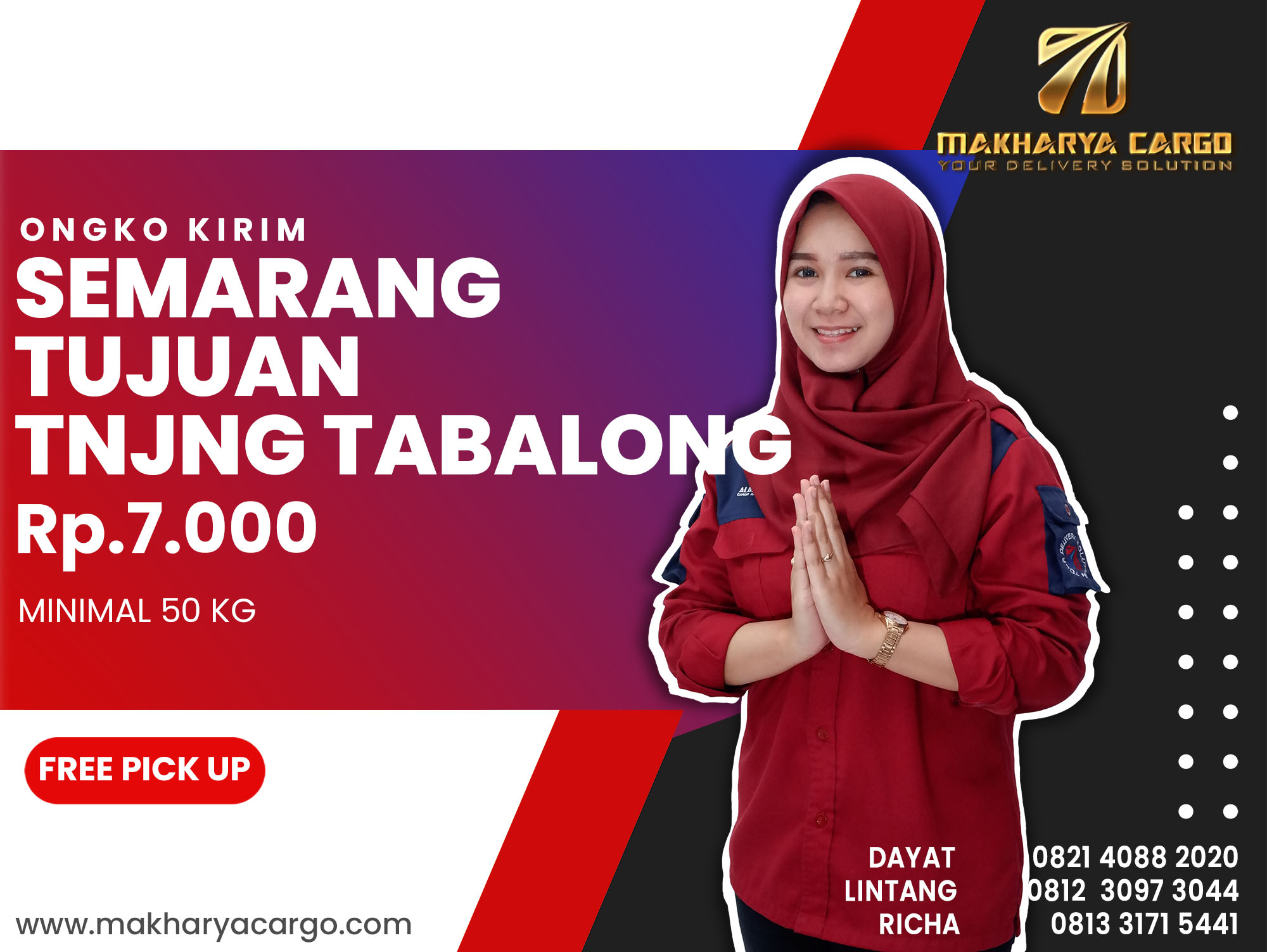 Ongkos Kirim Semarang Tanjung Tabalong