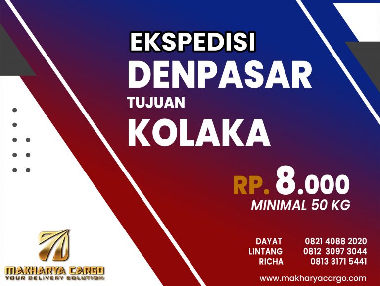 Ekspedisi Denpasar Kolaka Gratis Jemput Barang 2021