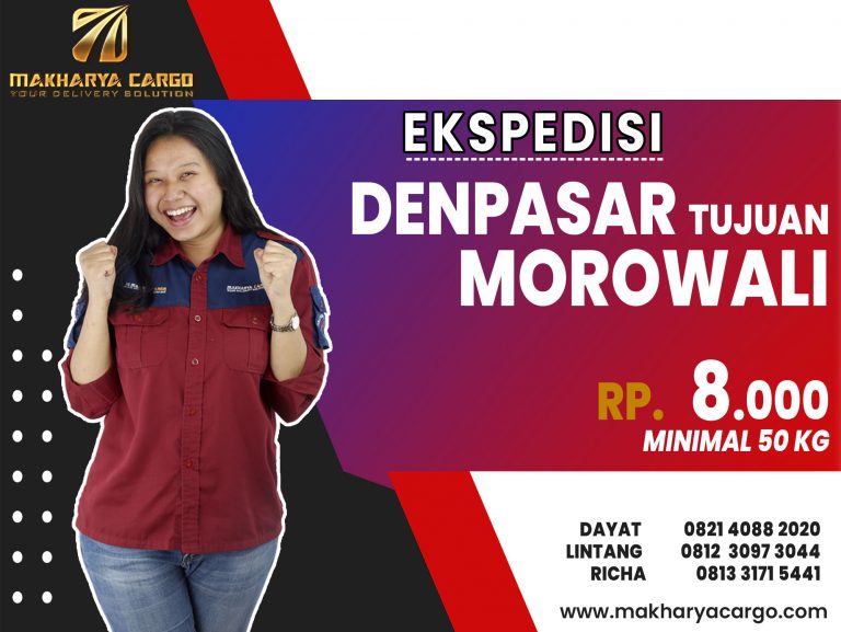 Ekspedisi Denpasar Morowali Rp8000 gratis jemput barang
