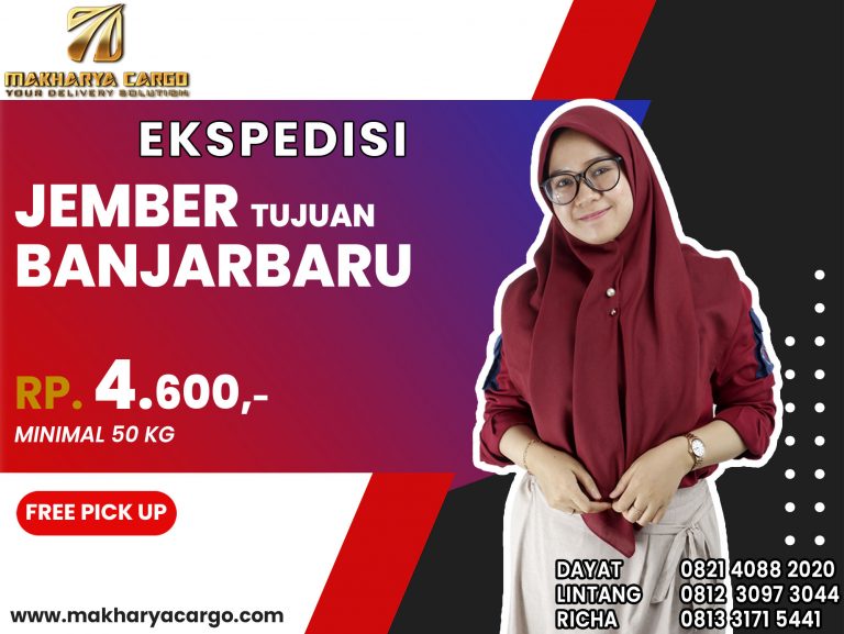 Ekspedisi Jember Banjarbaru Gratis Jemput Barang 2021