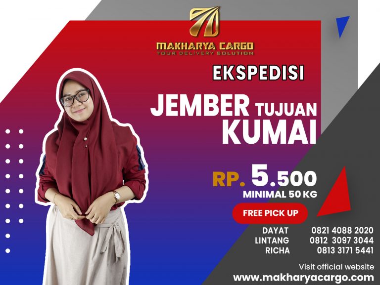 Ekspedisi Jember Kumai Gratis Jemput Barang 2021