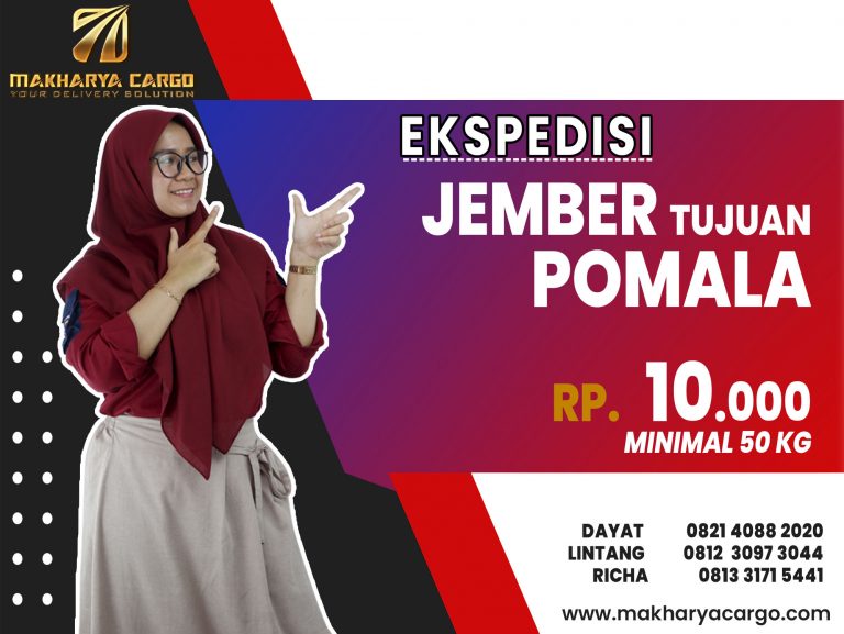 Ekspedisi Jember Pomala Gratis Jemput Barang 2021