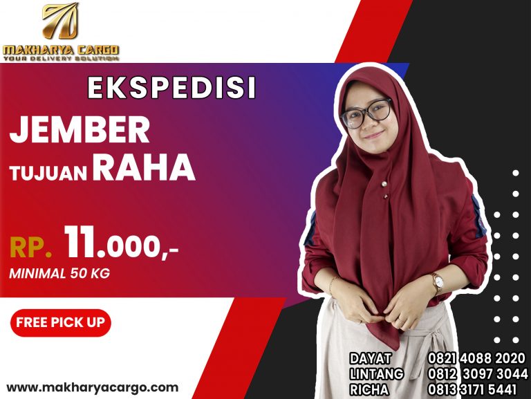Ekspedisi Jember Raha Gratis Jemput Barang 2021