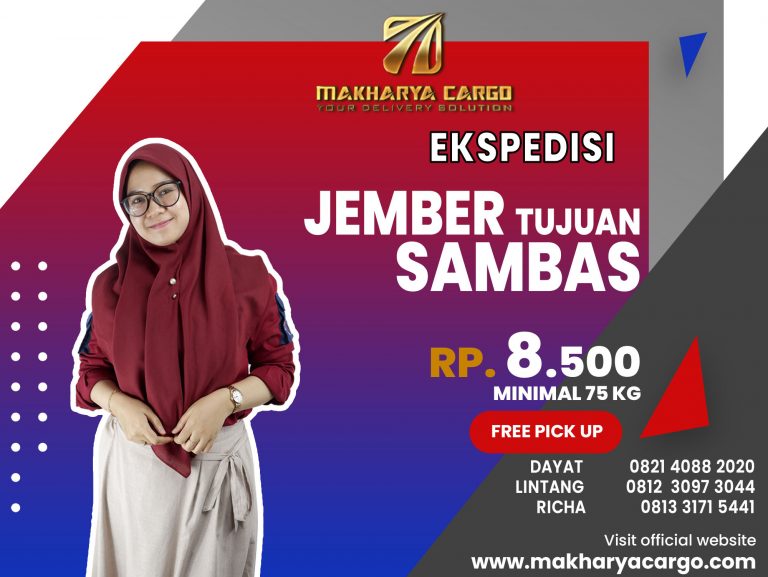 Ekspedisi Jember Sambas Gratis Jemput Barang 2021