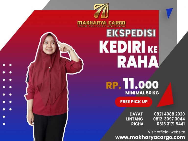 Ekspedisi Kediri Raha Gratis Jemput Barang 2021