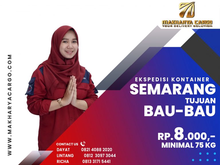 Ekspedisi Kontainer Semarang Bau-Bau Gratis Jemput Barang 2021