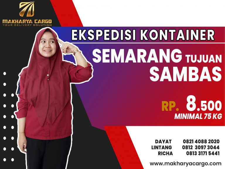 Ekspedisi Kontainer Semarang Sambas Gratis Jemput Barang 2021