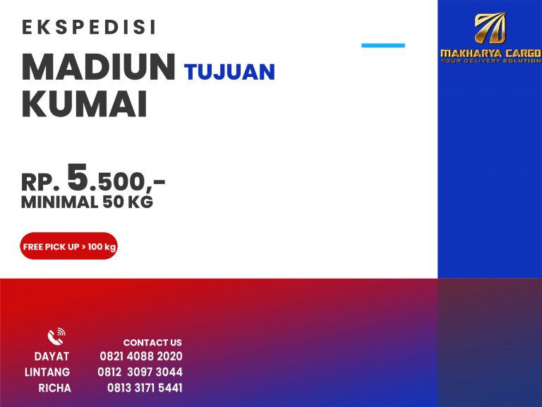Ekspedisi Madiun Kumai Gratis Jemput Barang 2021