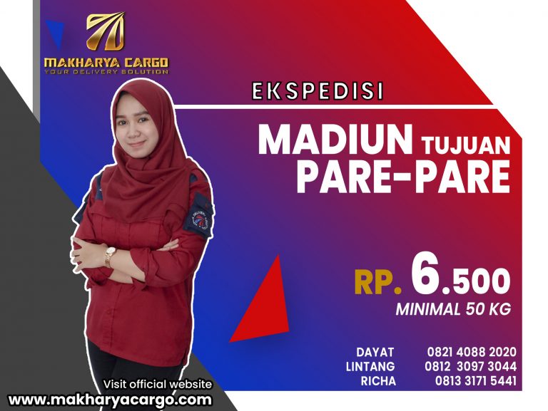Ekspedisi Madiun Pare-Pare Rp6500 gratis jemput barang