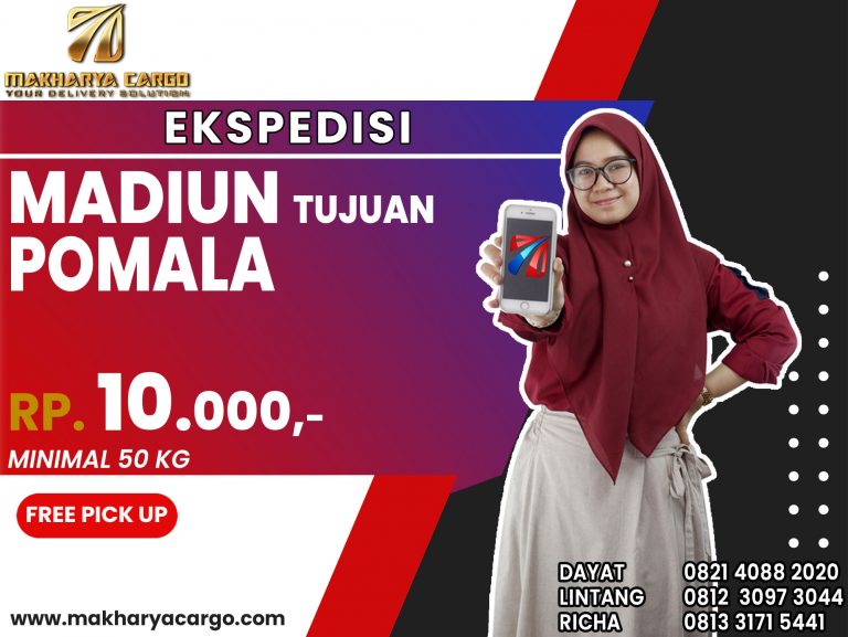 Ekspedisi Madiun Pomala Gratis Jemput Barang 2021