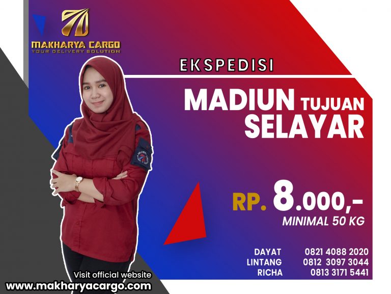 Ekspedisi Madiun Selayar Rp8000 gratis jemput barang