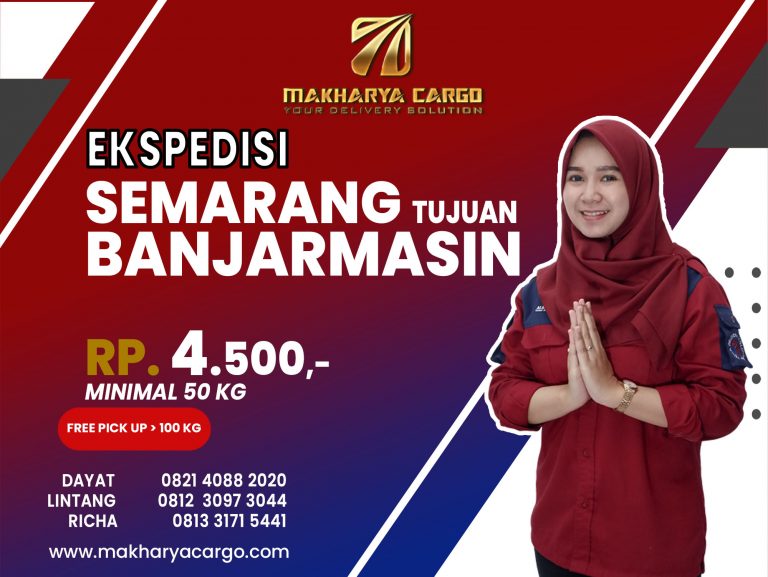 Ekspedisi Semarang Banjarmasin Gratis Jemput Barang 2021