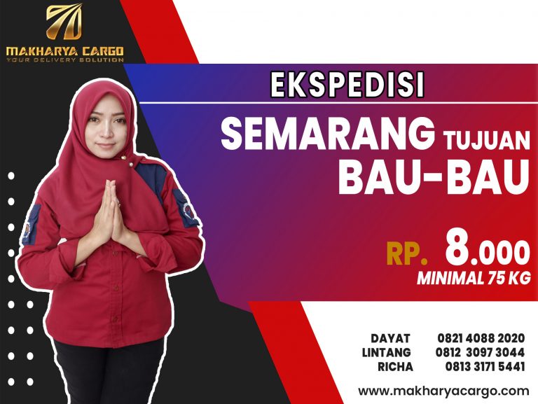 Ekspedisi Semarang Bau-Bau Gratis Jemput Barang 2021