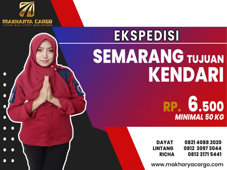 Ekspedisi Semarang Kendari Gratis Jemput Barang 2021