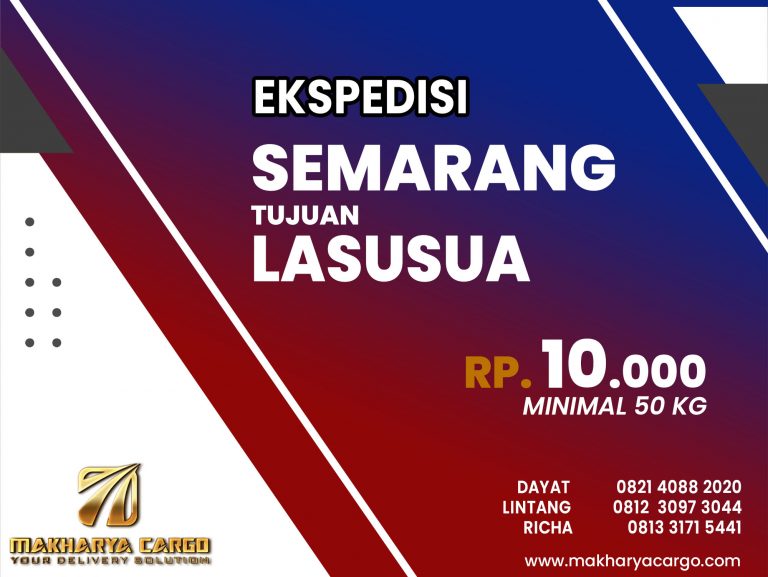 Ekspedisi Semarang Lasusua Gratis Jemput Barang 2021