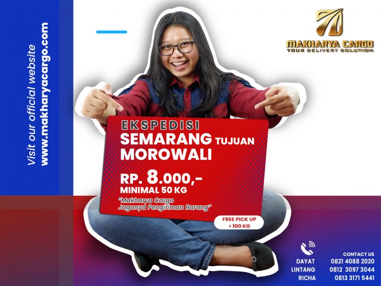 Ekspedisi Semarang Morowali Rp8000 gratis jemput barang