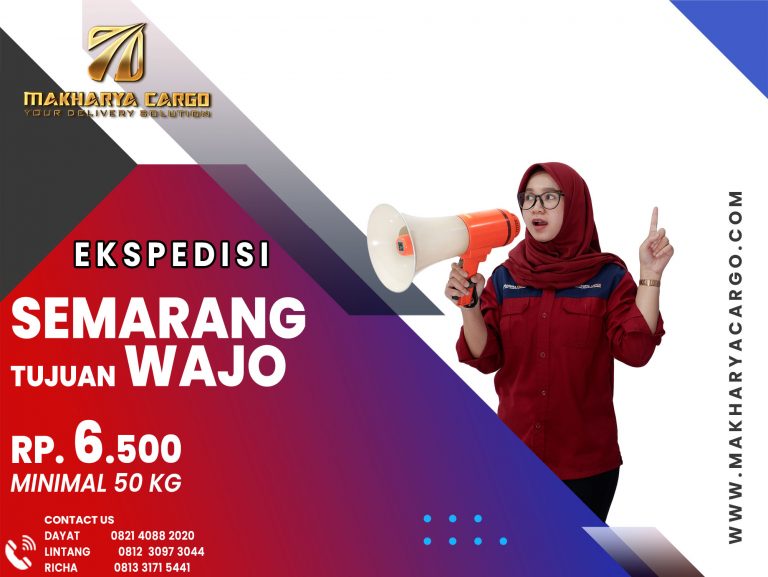 Ekspedisi Semarang Wajo Rp6500 gratis jemput barang