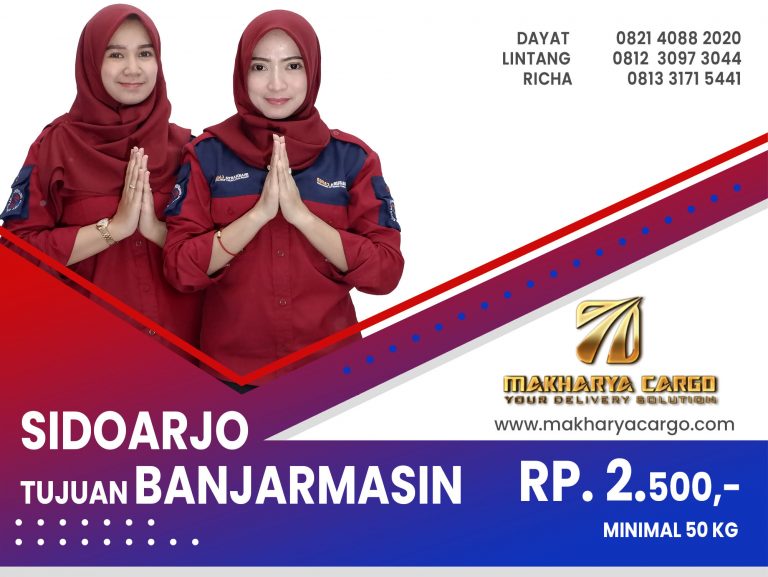 Ekspedisi Sidoarjo Banjarmasin Gratis Jemput Barang 2021