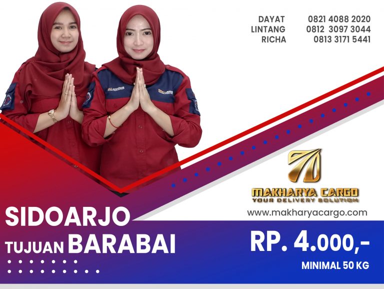 Ekspedisi Sidoarjo Barabai Gratis Jemput Barang 2021