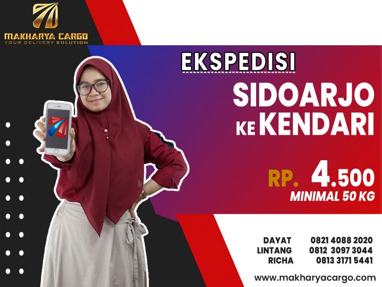 Ekspedisi Sidoarjo Kendari Gratis Jemput Barang 2021