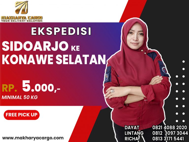 Ekspedisi Sidoarjo Konawe Selatan Gratis Jemput Barang 2021