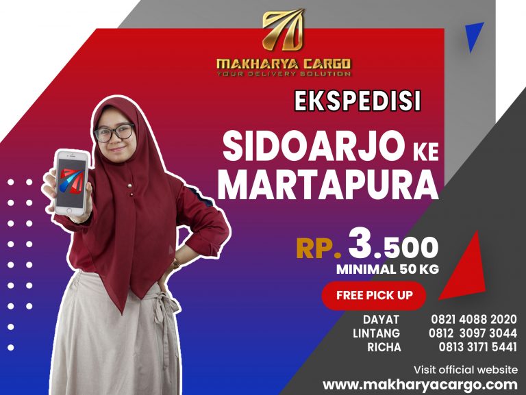 Ekspedisi Sidoarjo Martapura Gratis Jemput Barang 2021