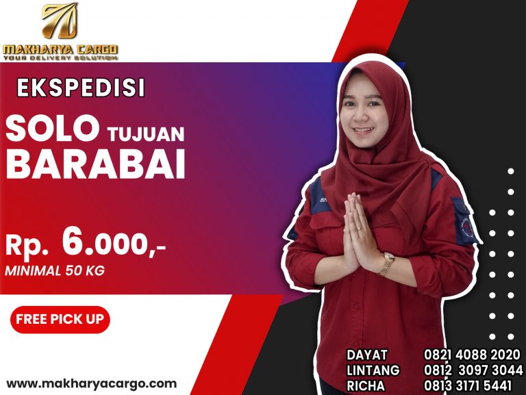 Ekspedisi Solo Barabai Gratis Jemput Barang 2021