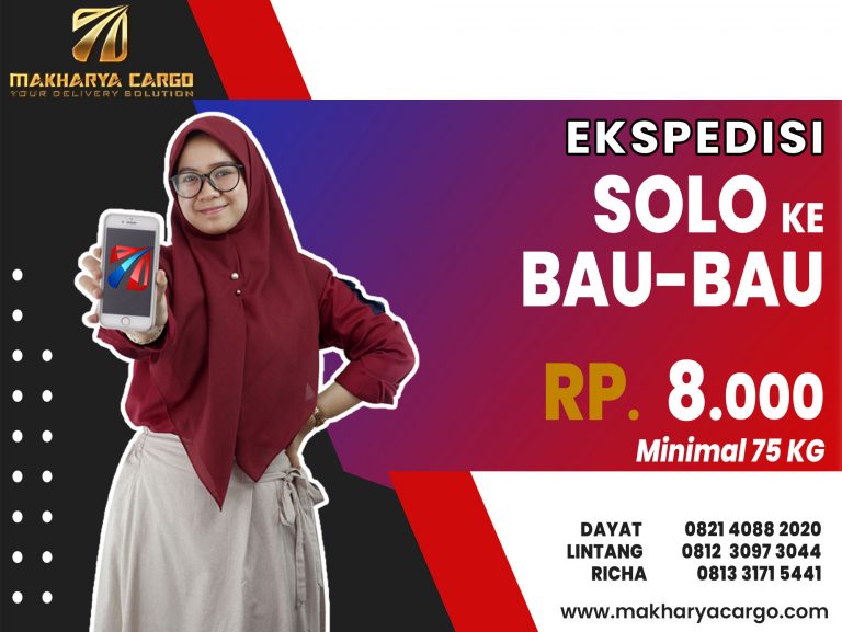 Ekspedisi Solo Bau-Bau Gratis Jemput Barang 2021